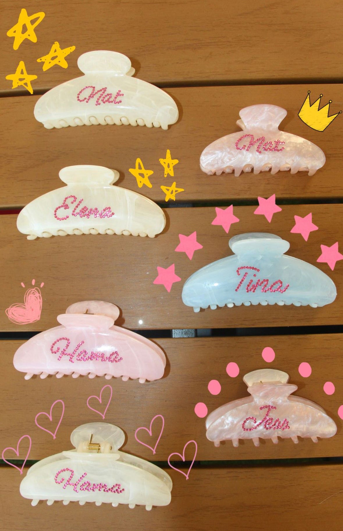 Customized Hair clips