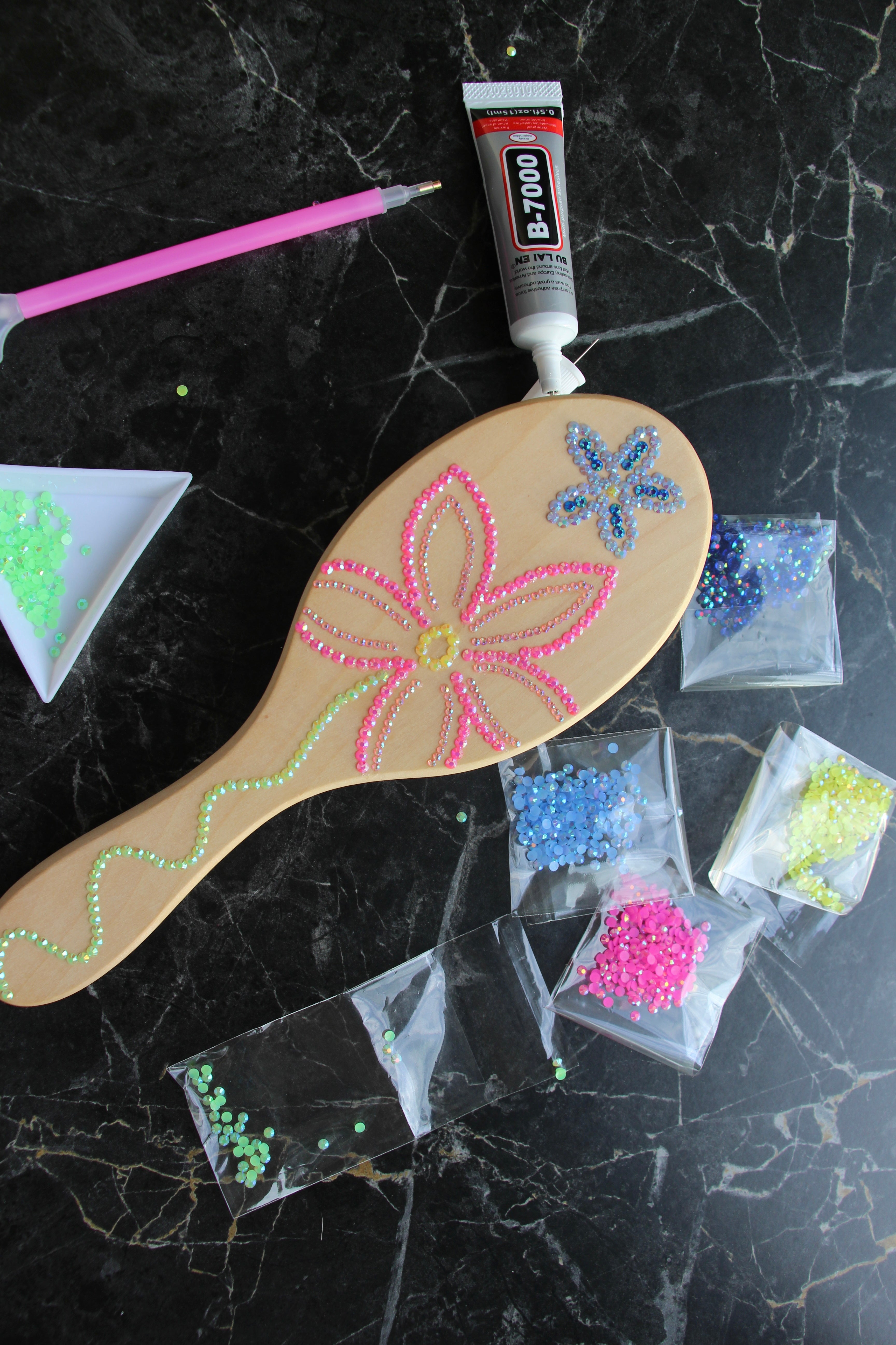 Bedazzled brush kit
